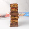 Stack of Barebells vegan bars
