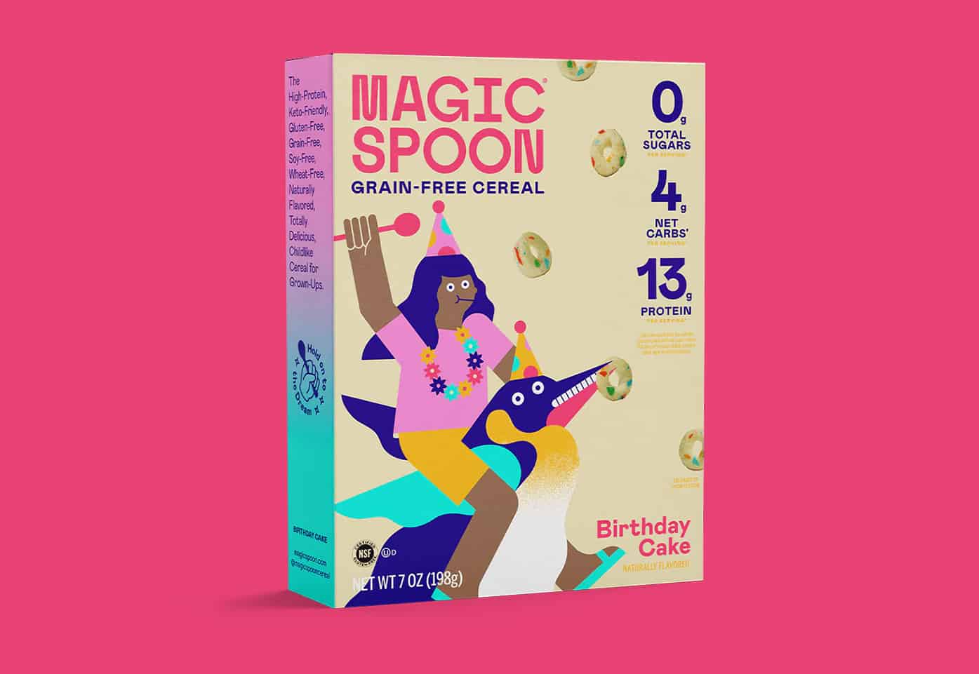 Birthday cake magic spoon