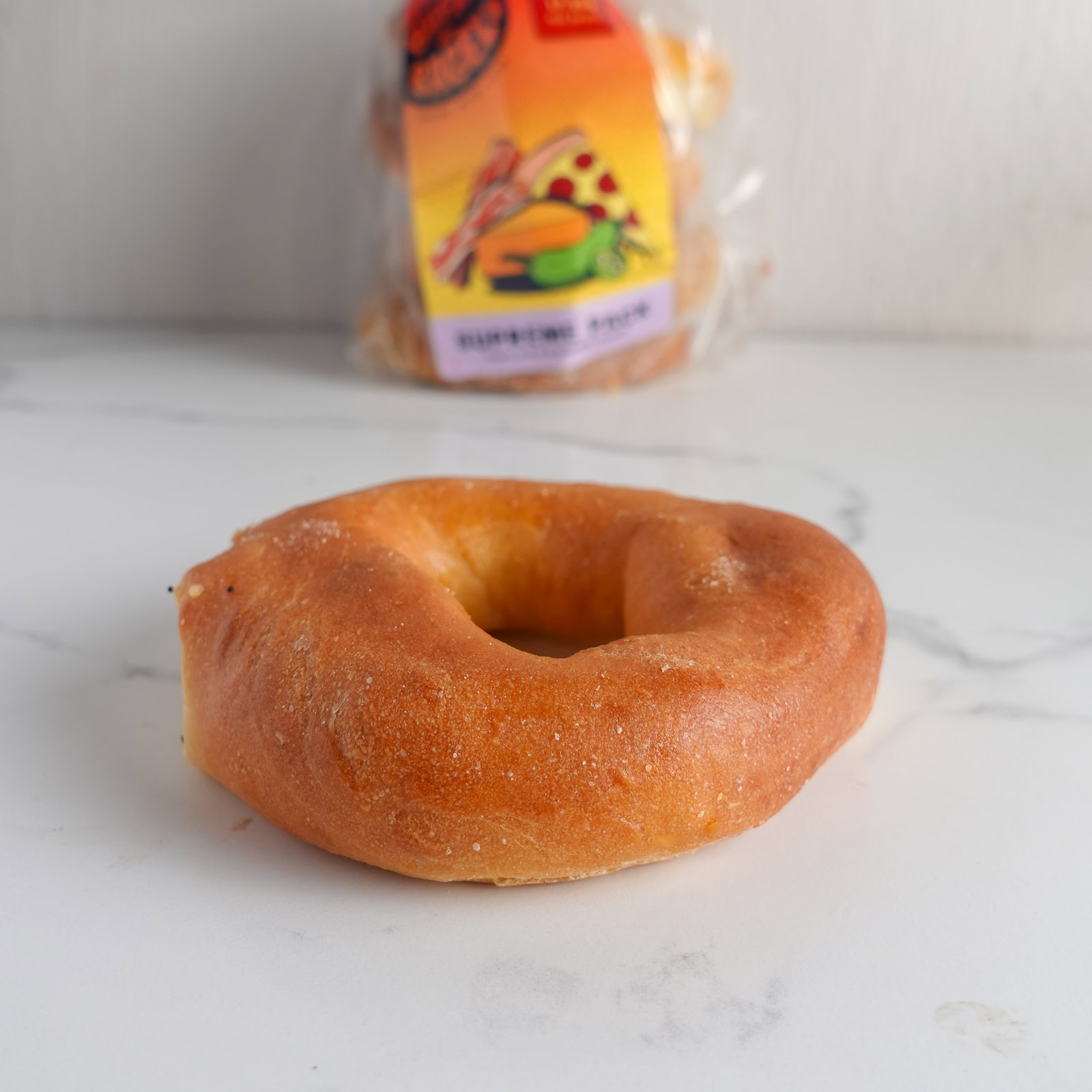 Plain buff bagel