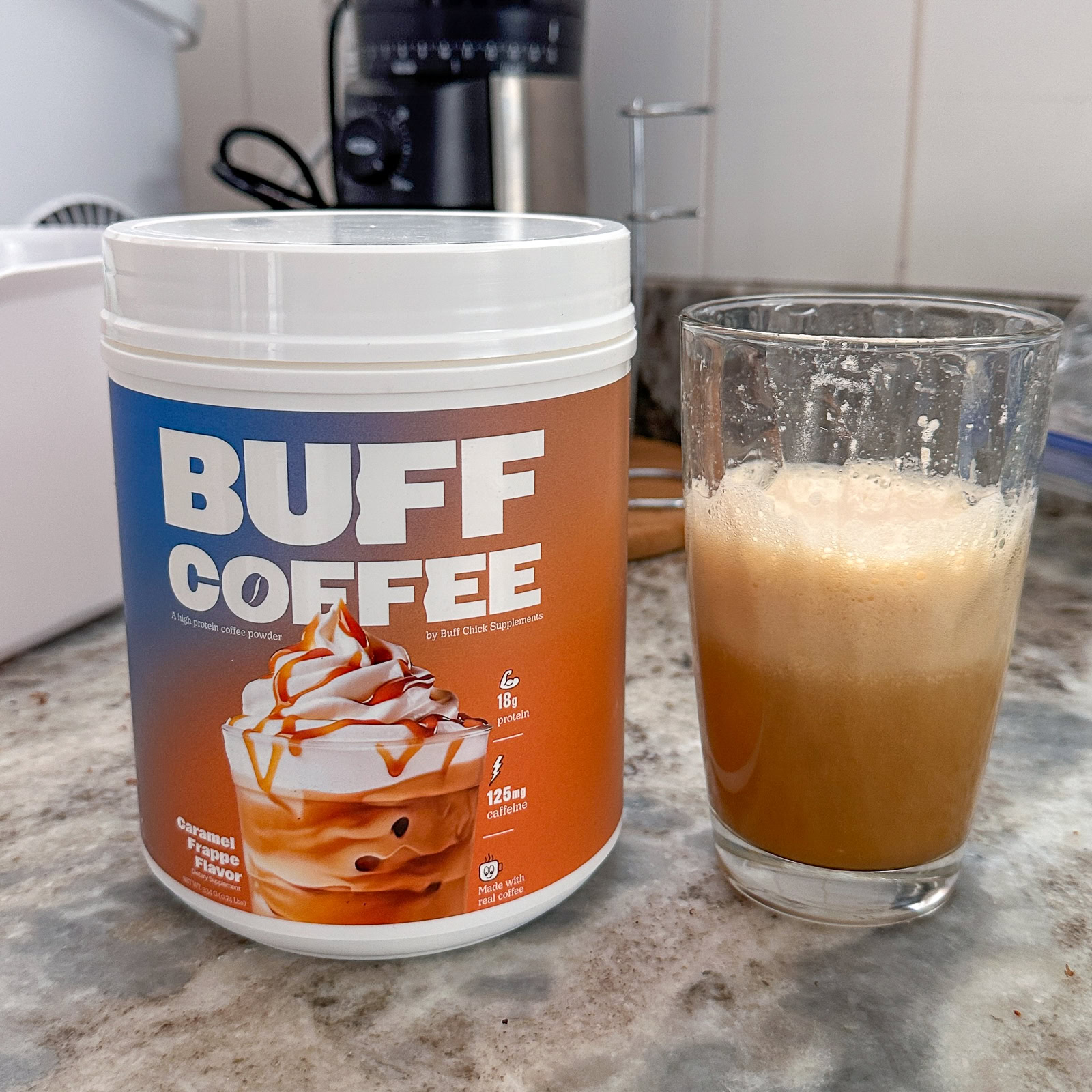 Buff coffee caramel frappe