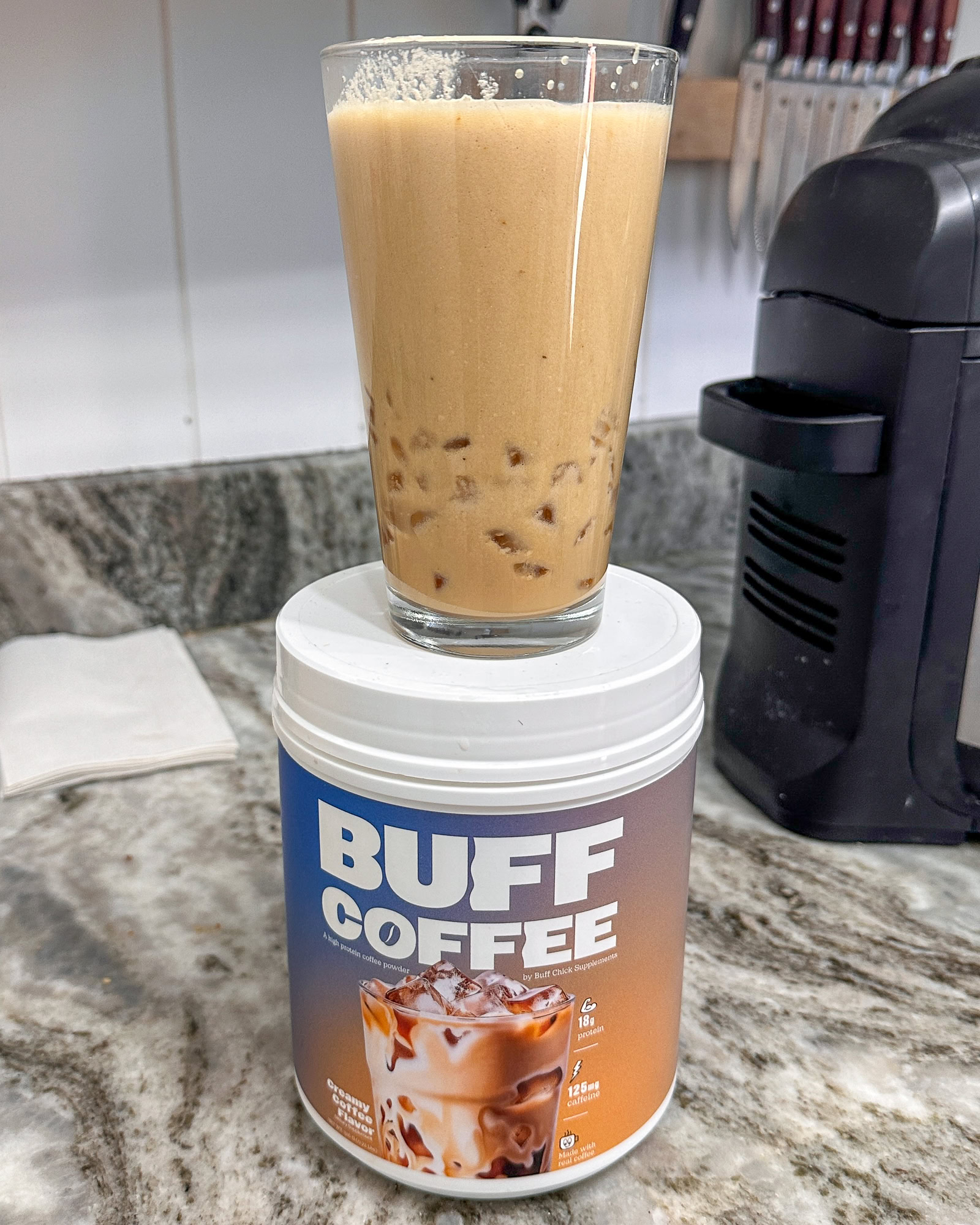 Buff coffee creamy coffee