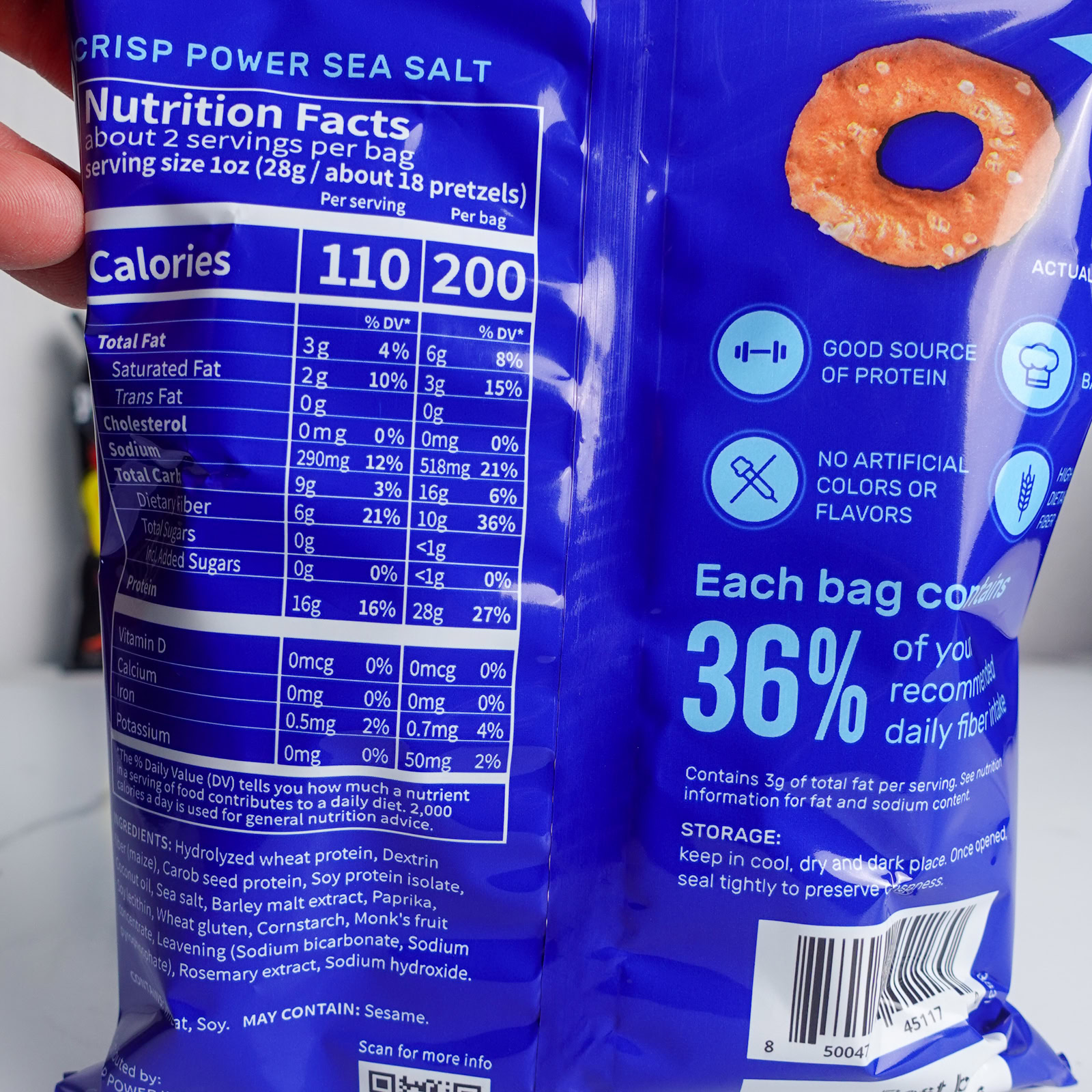 Power Crisp Nutrition Facts