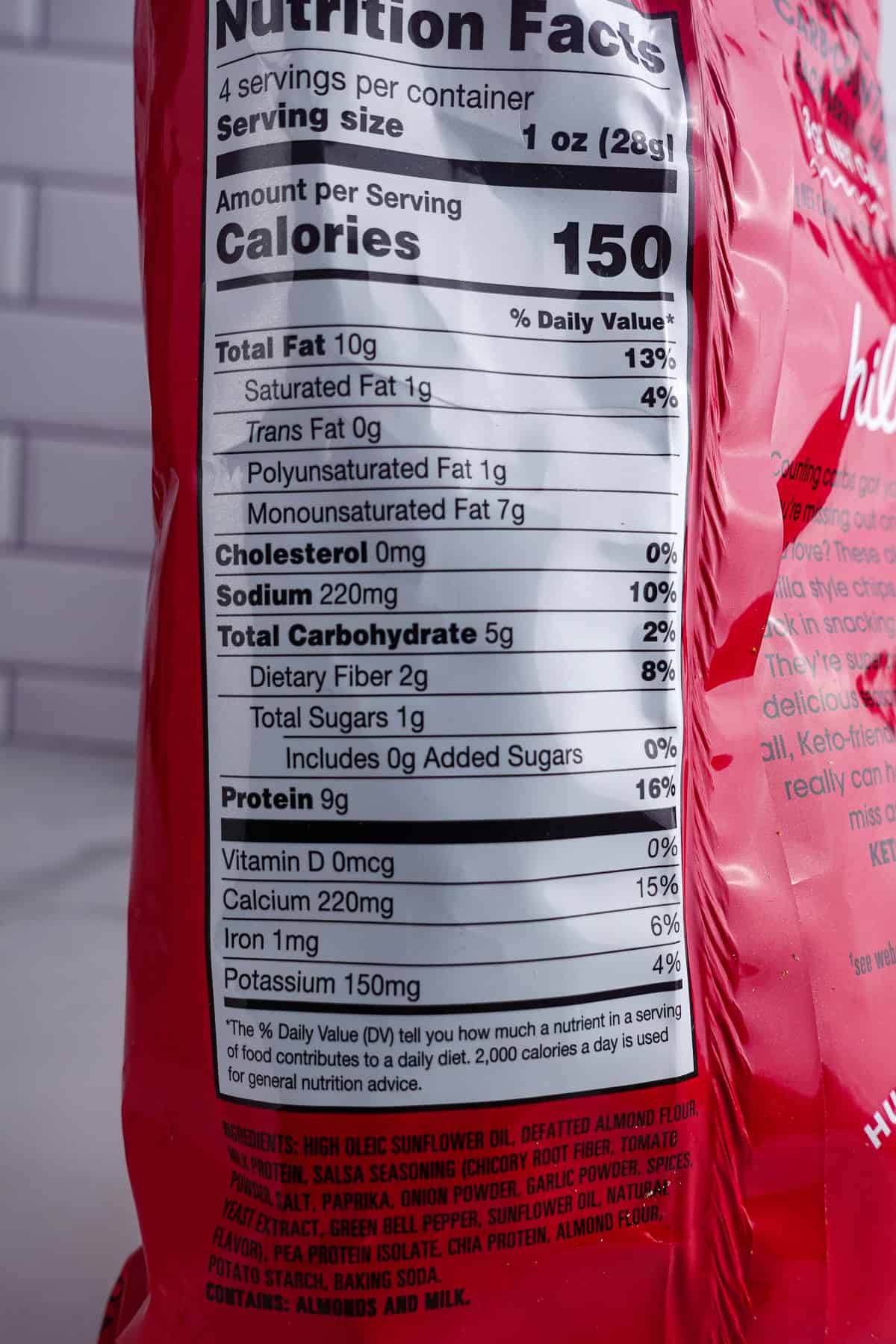 Hilo Life Nutrition Facts