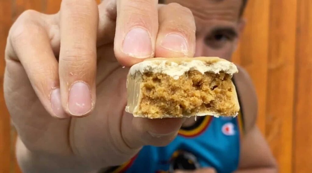 Interior of Cinnamon Toast Crunch Protein Bar