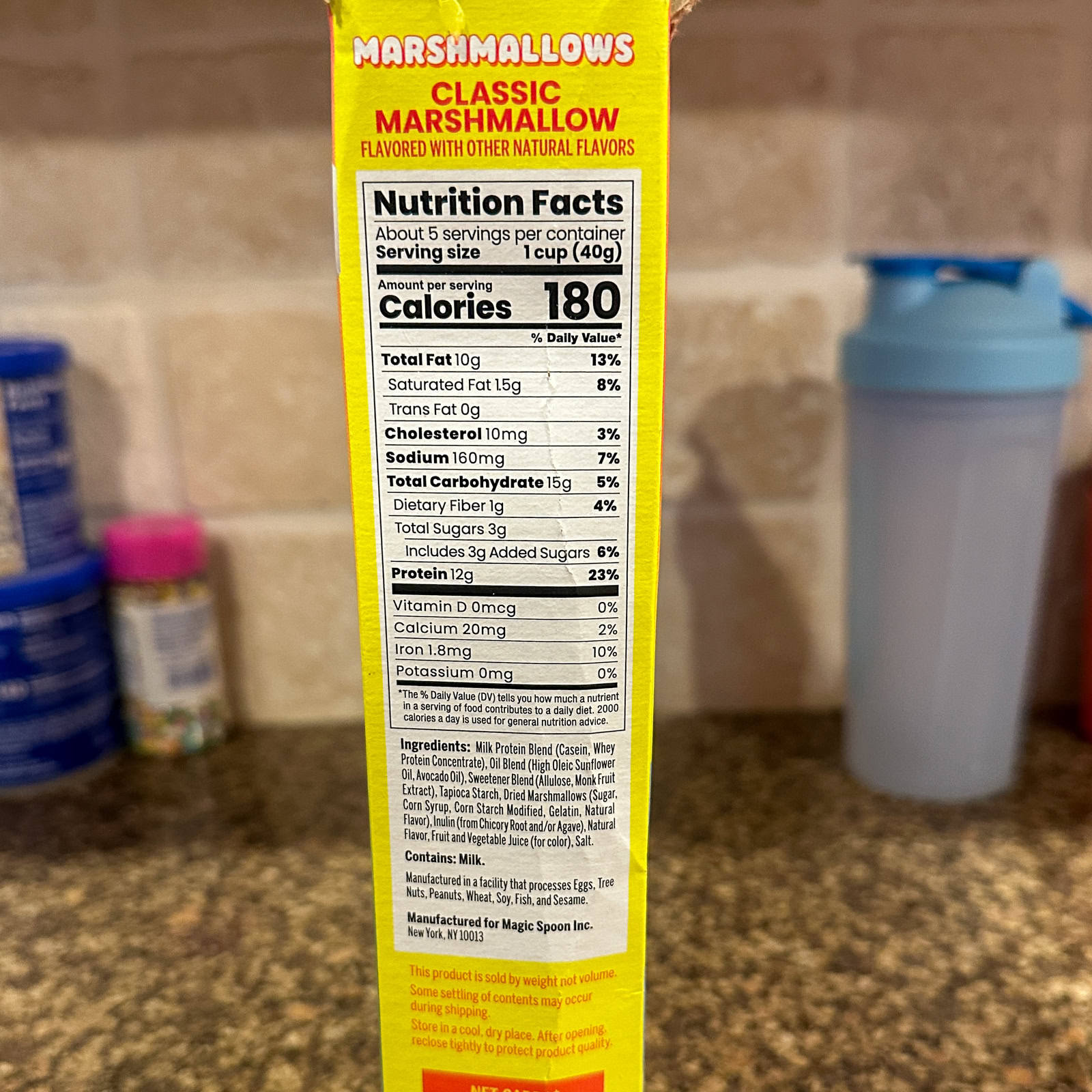 Magic Spoon Marshmallow Cereal Nutrition