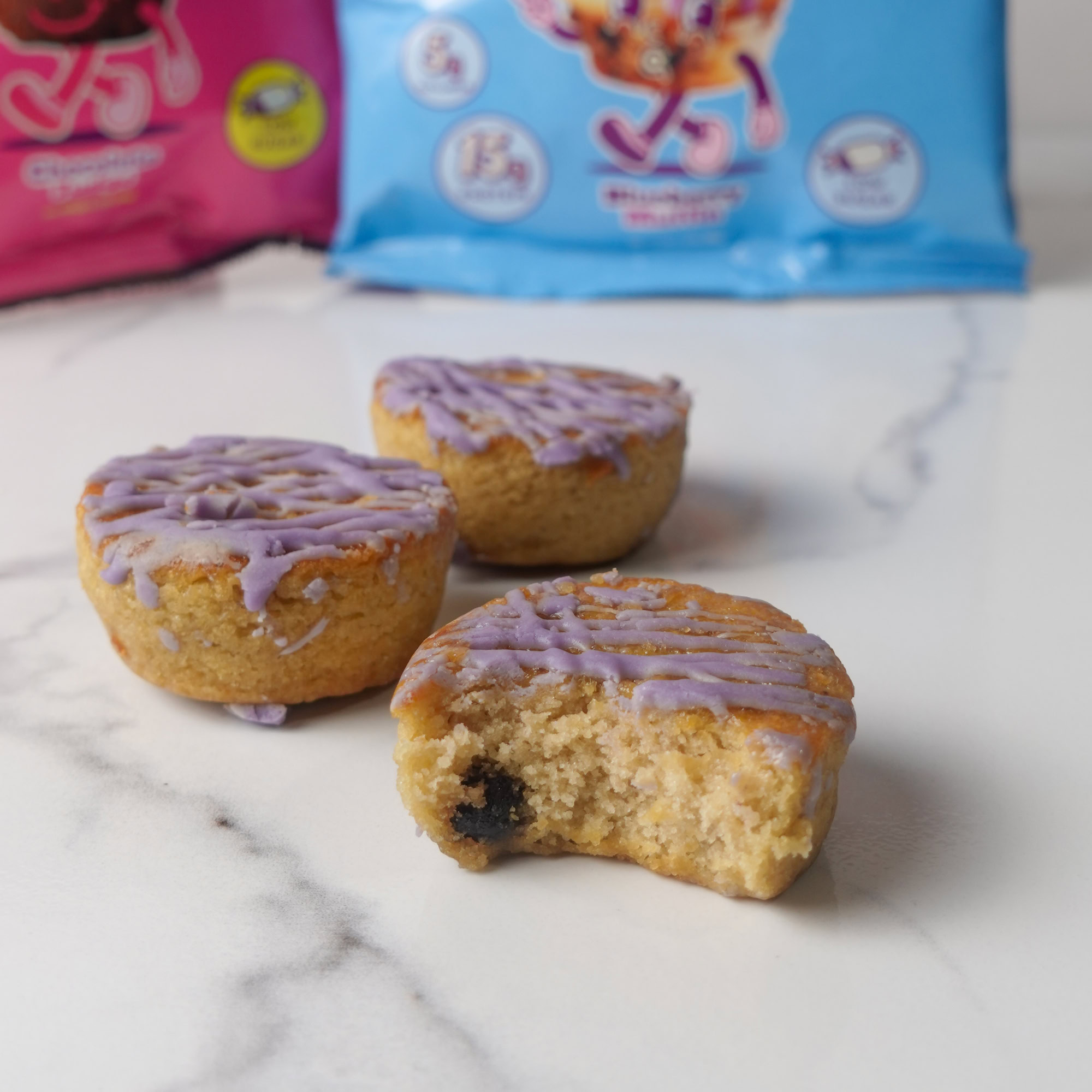 Primebites mini blueberry muffins