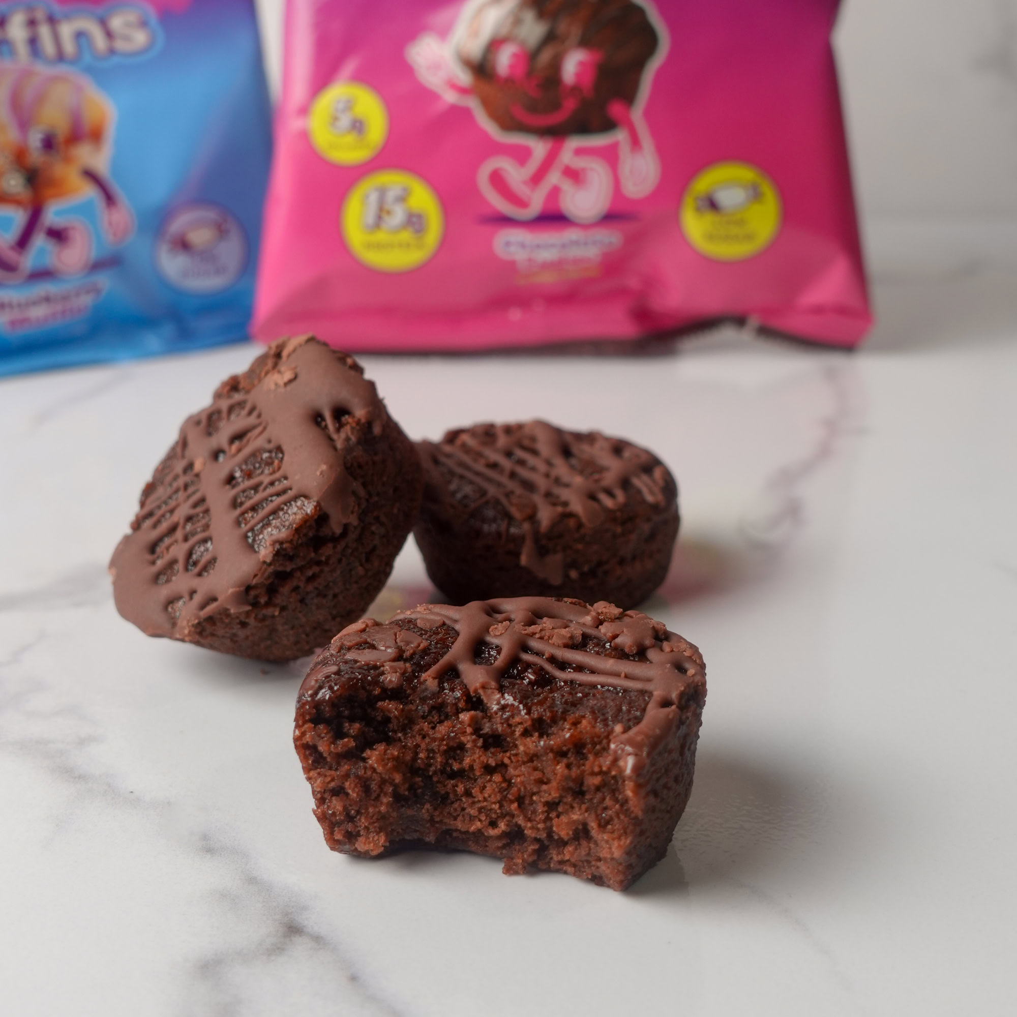 Fudge brownie mini muffins