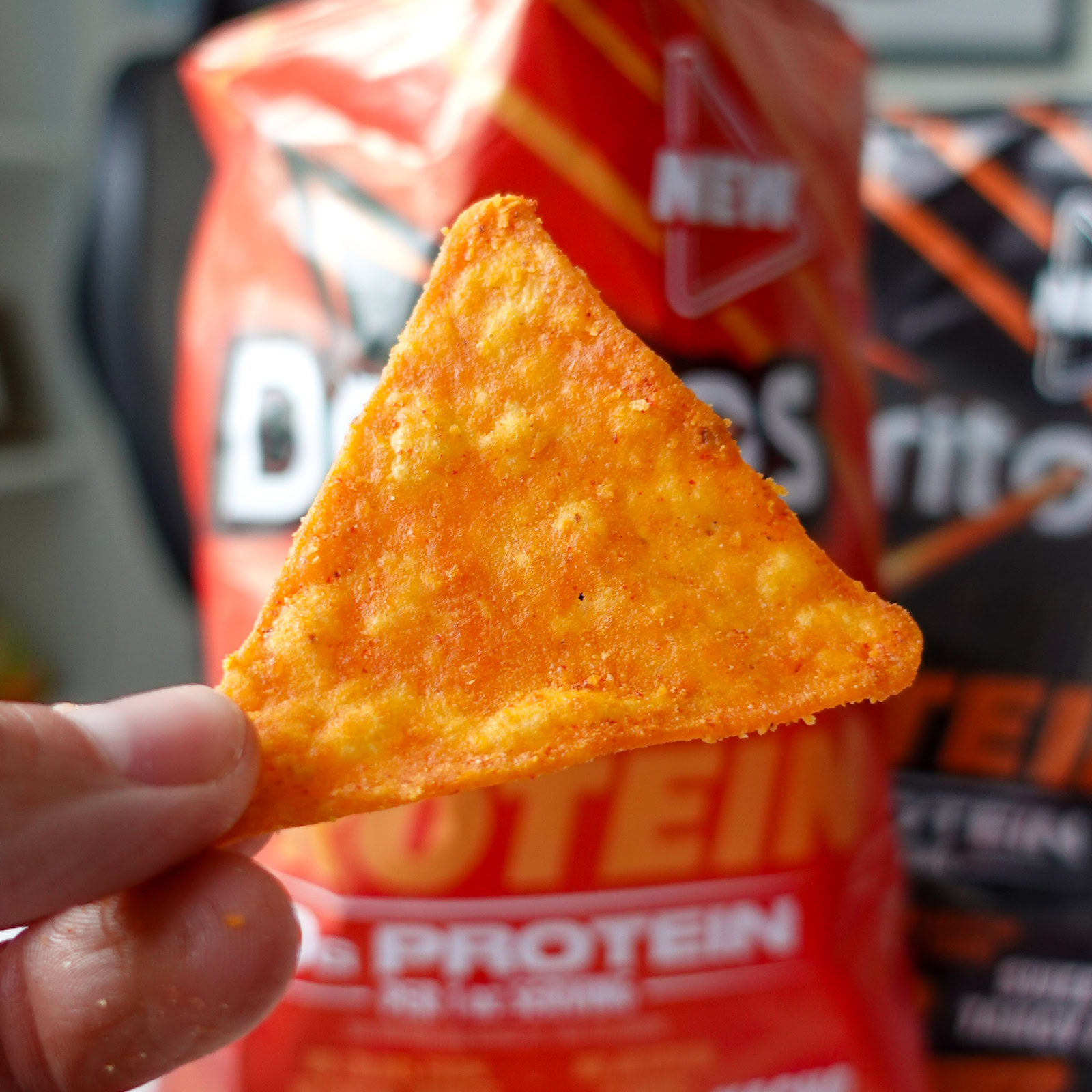 Nacho cheese protein Doritos