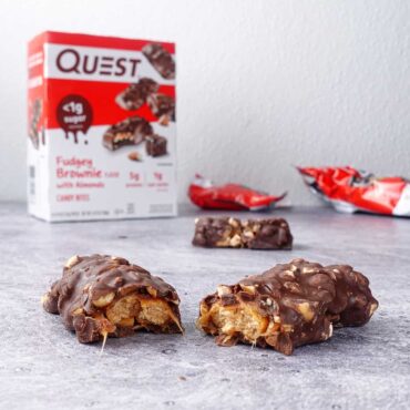 Quest gooey caramel candy bar