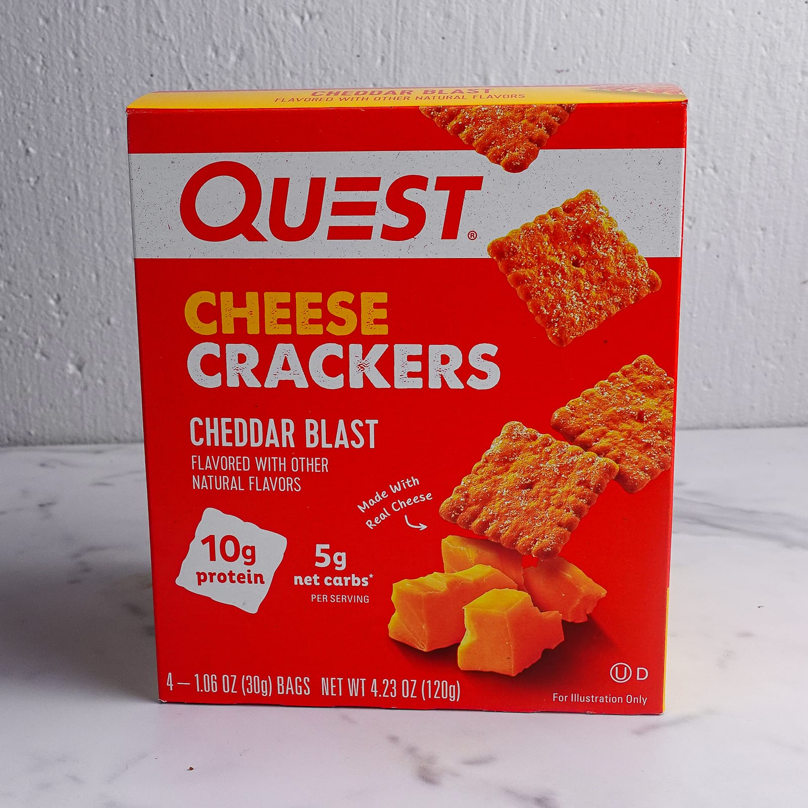 Quest cheese crackers