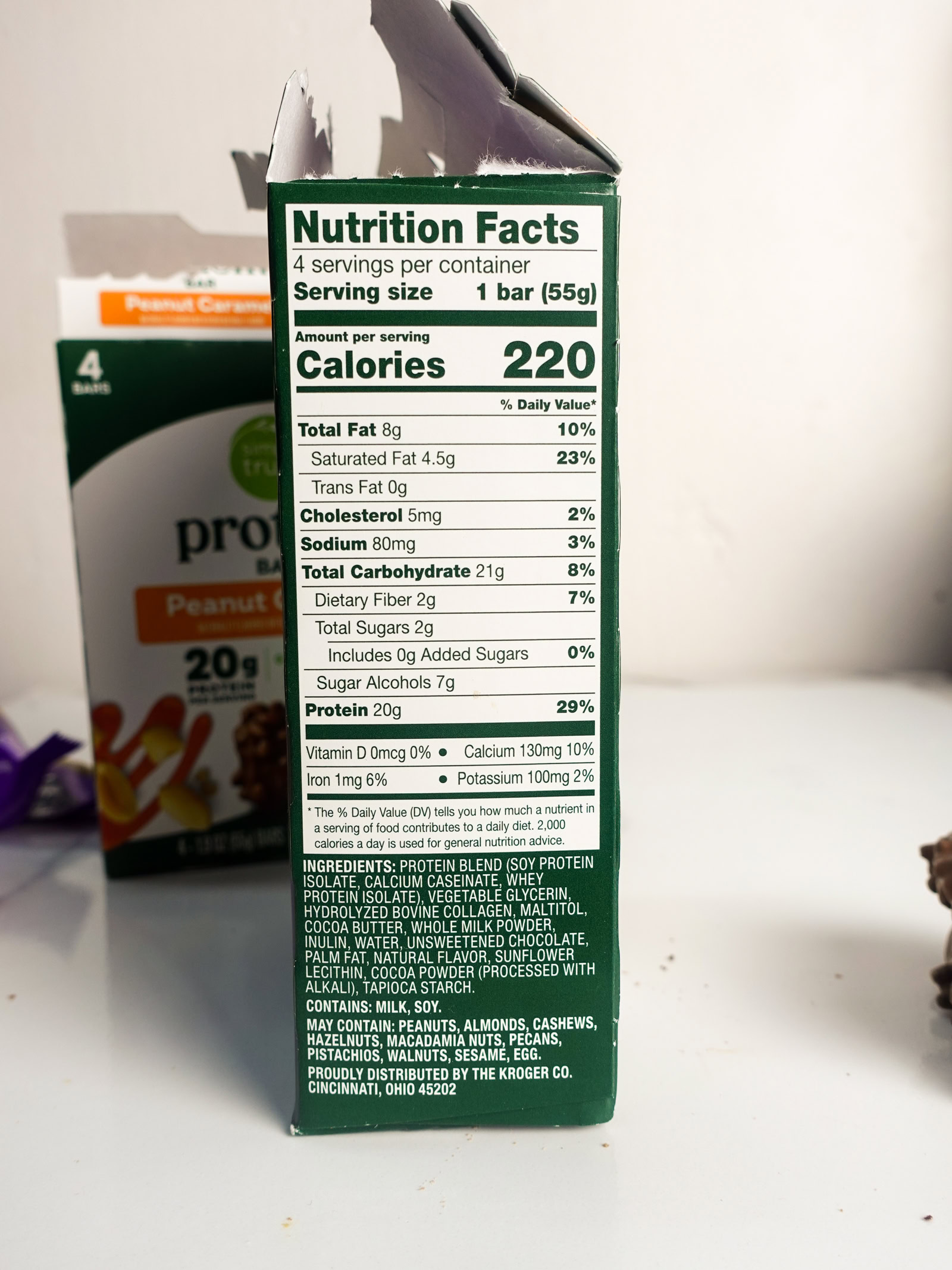 Simple Truth Protein Bar Macros